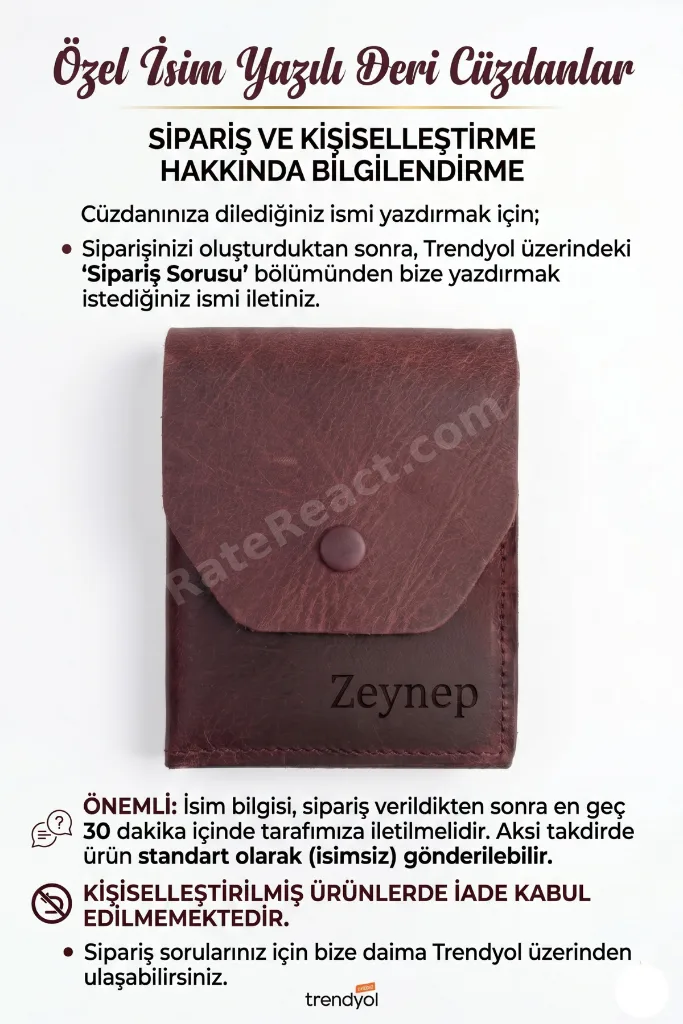 Hakiki Deri Katlamalı Cüzdan Yüksek Nakit Kapasiteli - Kişiye Özel İsim Yazılabilir