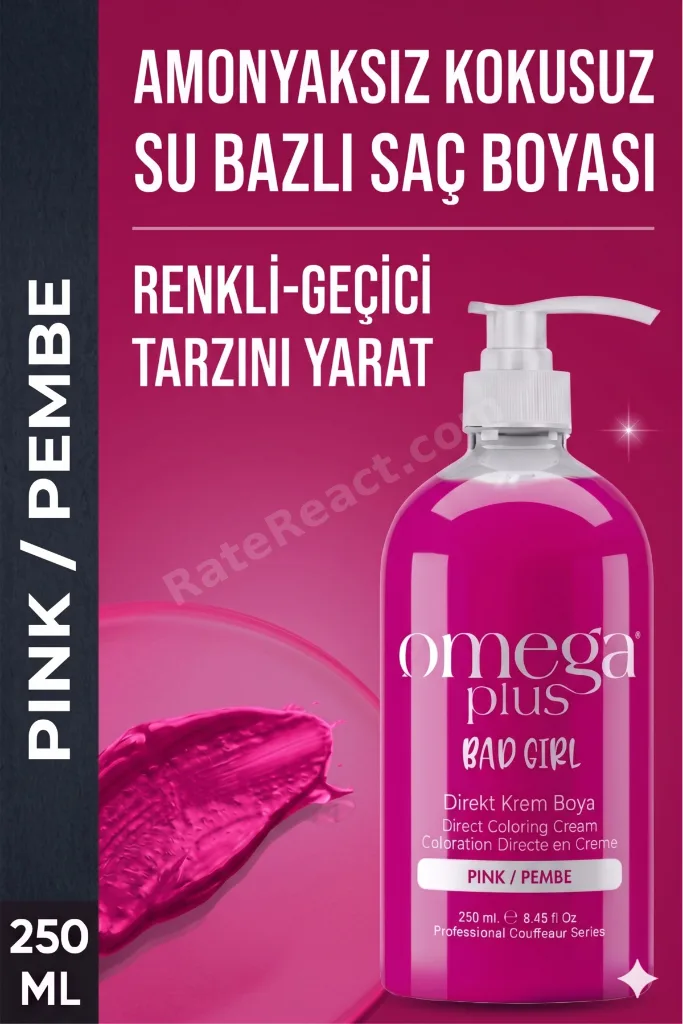 Bad Girl Pembe Geçici-renkli Amonyaksız Saç Boyası 250 ml