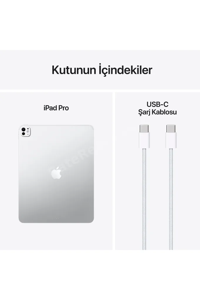 13" iPad Pro M5 Wi‑Fi 256GB  standard glass - Gümüş