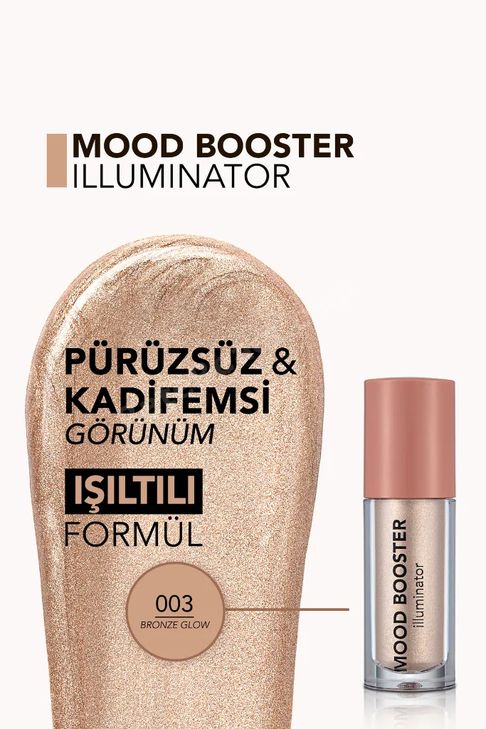 Likit Aydınlatıcı - Mood Booster Liquid Illuminator - 003 Bronze Glow - 8682536043694