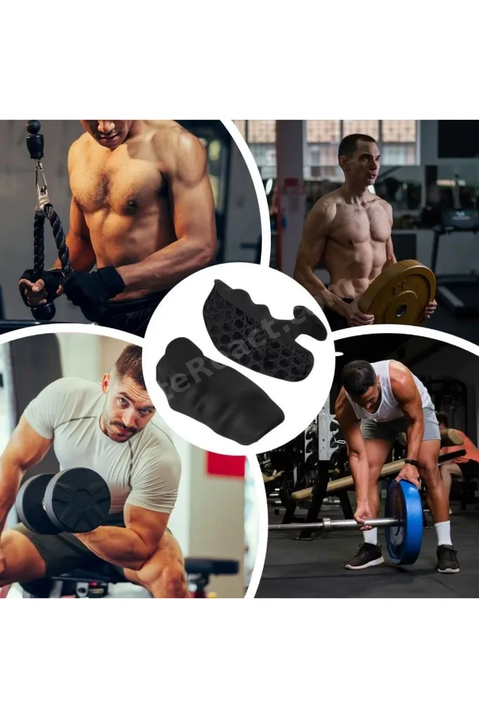 ® 2 Adet Sporcu El Koruma Silikonu - Fitness, Ağırlık Kaldırma ve Antrenman İçin Kaymaz El Pedi