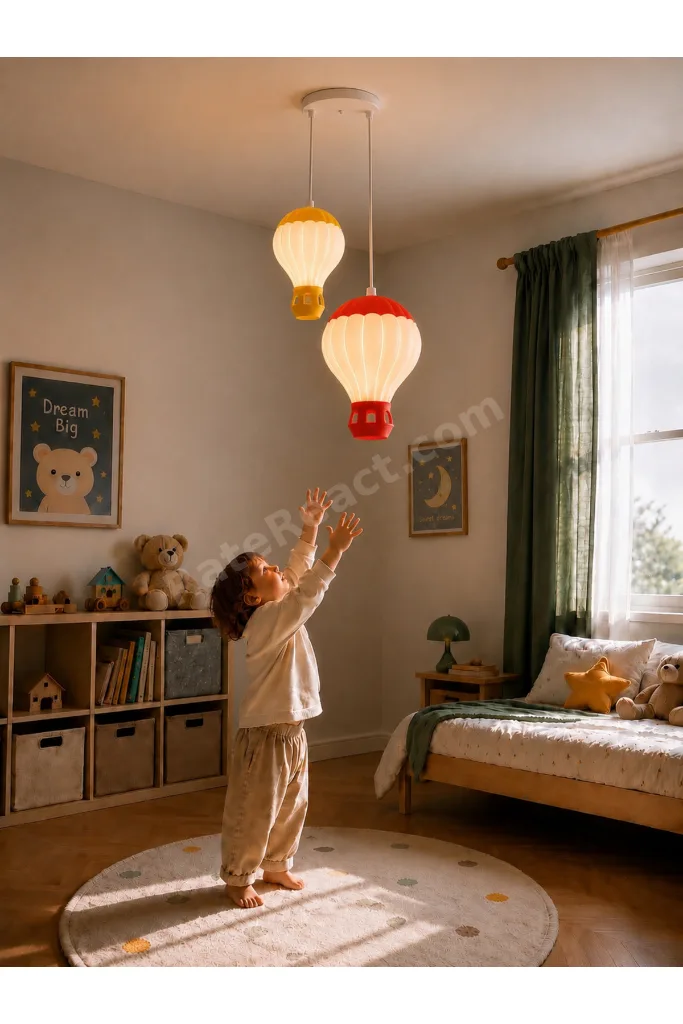 Takımını Seç – Orta + Küçük Boy Balon Avize Seti – Çocuk Odası Sarkıt Avize