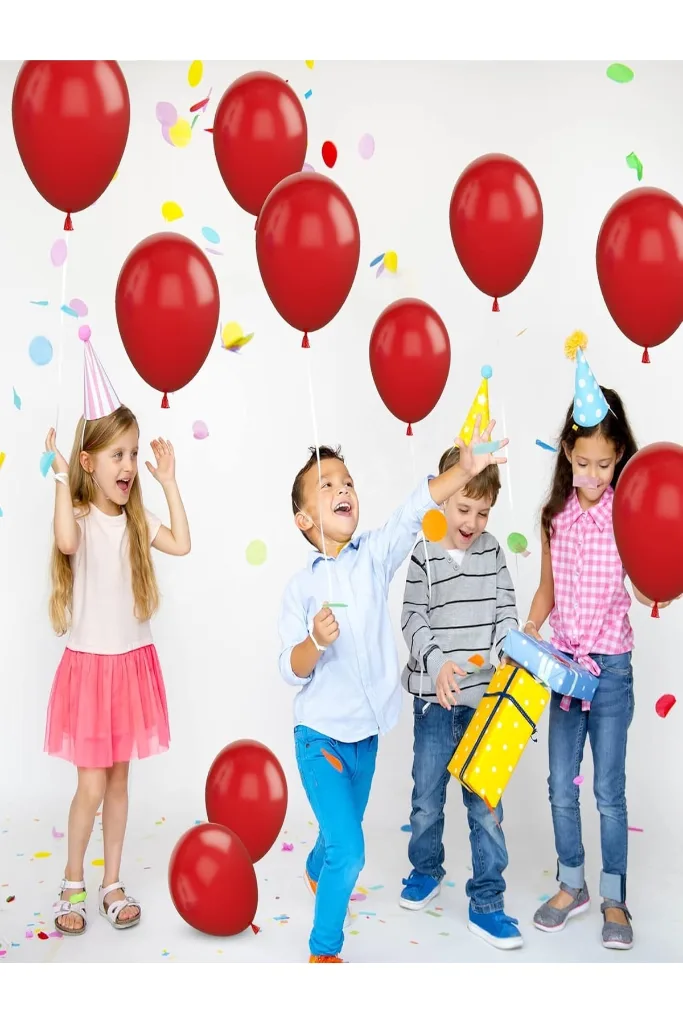 30'lu Kırmızı Pastel Balon – Helyum Uyumlu ve Dayanıklı
