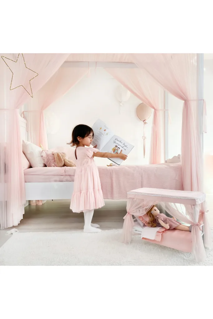 Cibinlikli Oyuncak Bebek Yatağı - Doll Bed Canopy