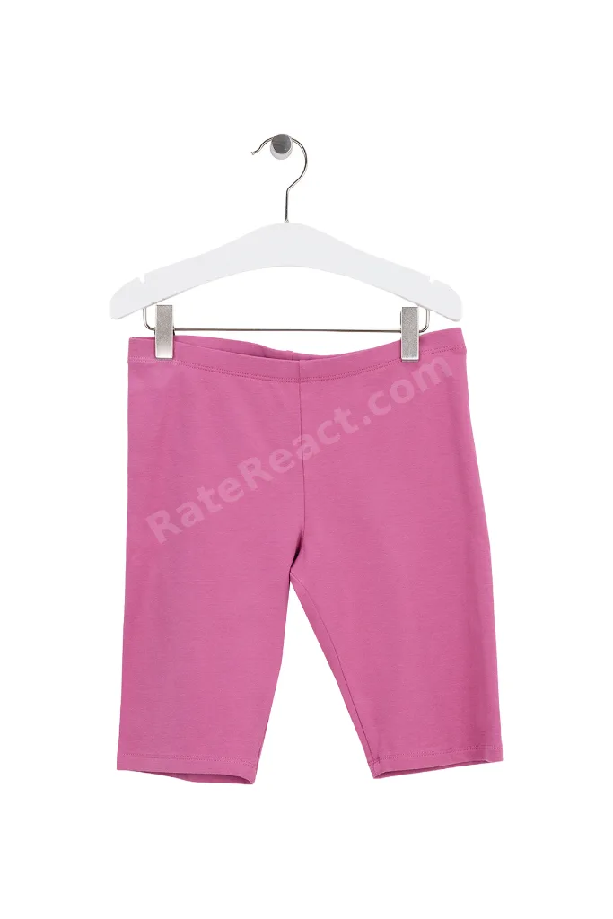Pembe Kız Çocuk Simli Tayt 3MT1C901D