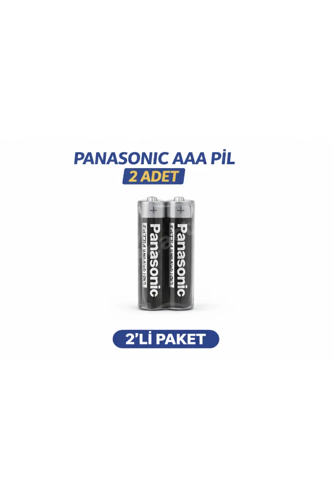 pana AAA R03 İnce Pil Zinc Carbon Extra Heavy Duty 2’li 1 Paket