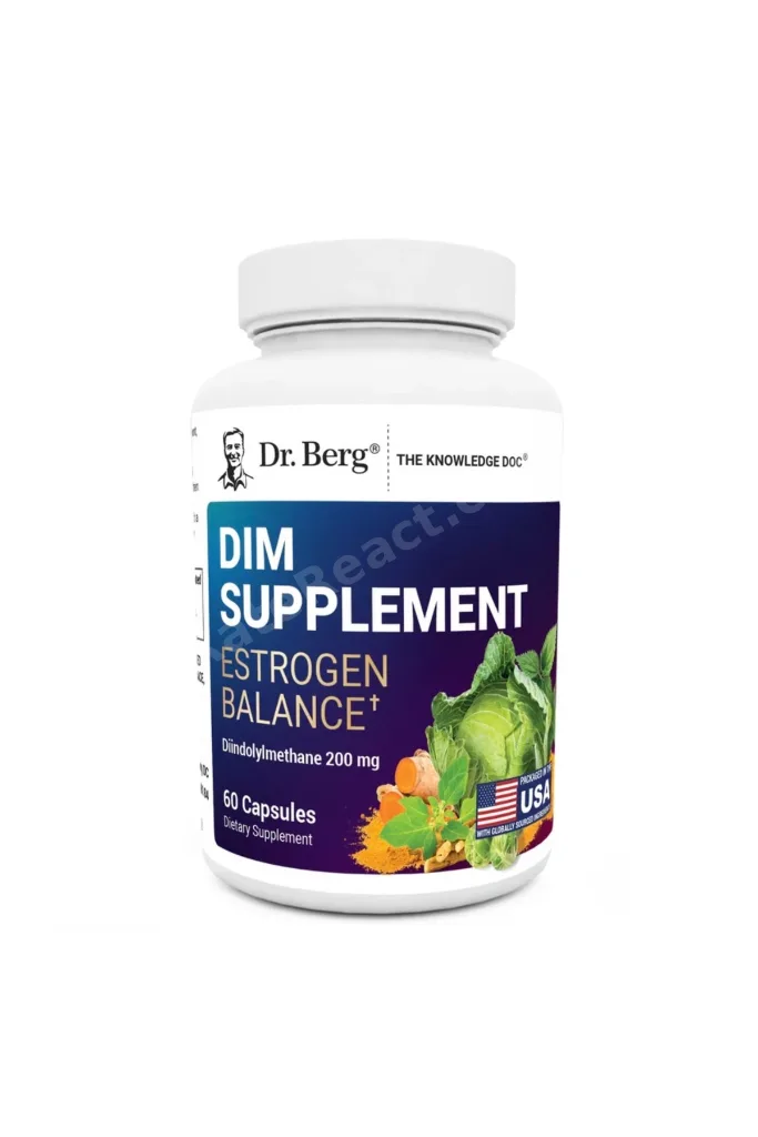 Dr. Berg DIM Supplement Estrogen Balance 60 Kapsül