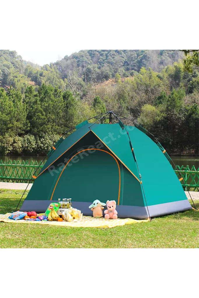 ÇİFT KAPILI OTOMATİK KURULUM KAMP ÇADIRI 3 KİŞİLİK KOLAY KURULUM PİKNİK PLAJ ÇADIR 200X150X125cm
