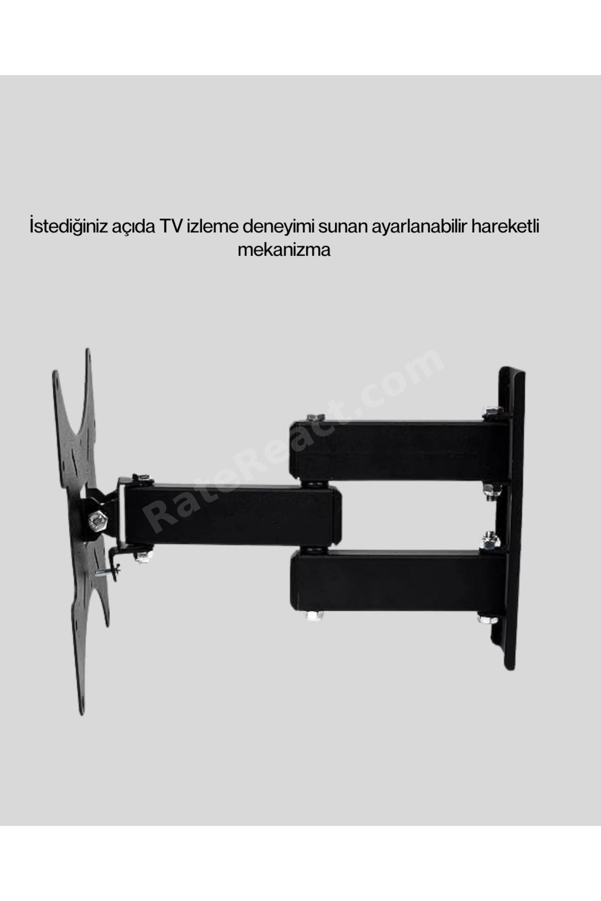 Mey İthalat® VESA Uyumlu Hareketli TV Askı Aparatı Kolay Montaj