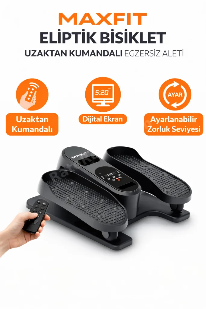 Eliptik Bisiklet Uzaktan Kumandalı Egzersiz Aleti Ev Tipi Mini Eliptik