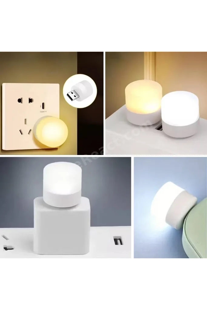 USB Mini Top LED 10’lu Aydınlatma Seti – Beyaz Renkli Gece Lambası, Enerji Tasarruflu Mikro LED Işık