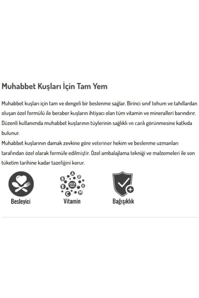 TTKTEKNOLOJİ Quik Muhabbet Kuşu Yemi 750+250G TTKTEKNOLOJİ 2026 395519