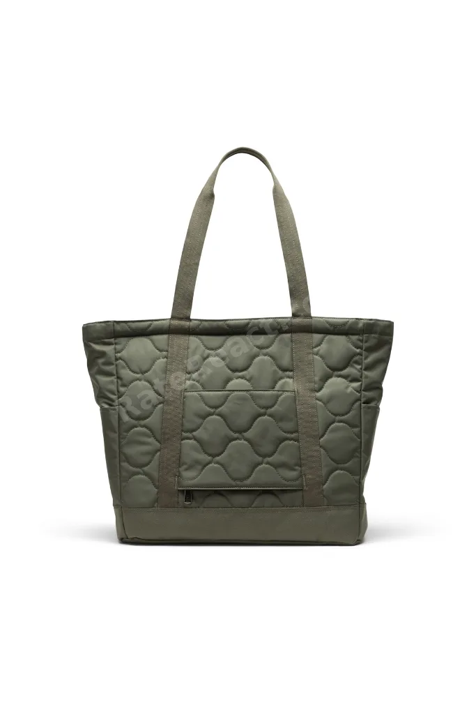 Heritage™ Tote | 16" inç Laptop Uyumlu Kapitone Omuz Çantası, Valize Takılabilir, 24.5 L