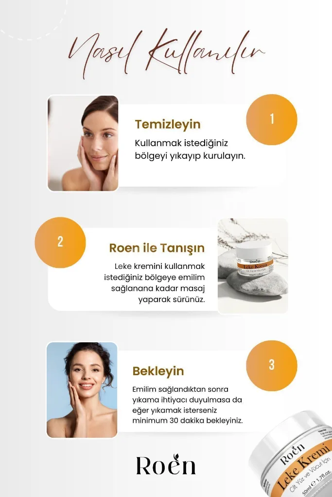 Cilt Beyazlatıcı, Leke Kremi, Kararma, Akne, Güneş Lekeleri, Glutatyonlu Beyazlatıcı Leke Krem 50ml