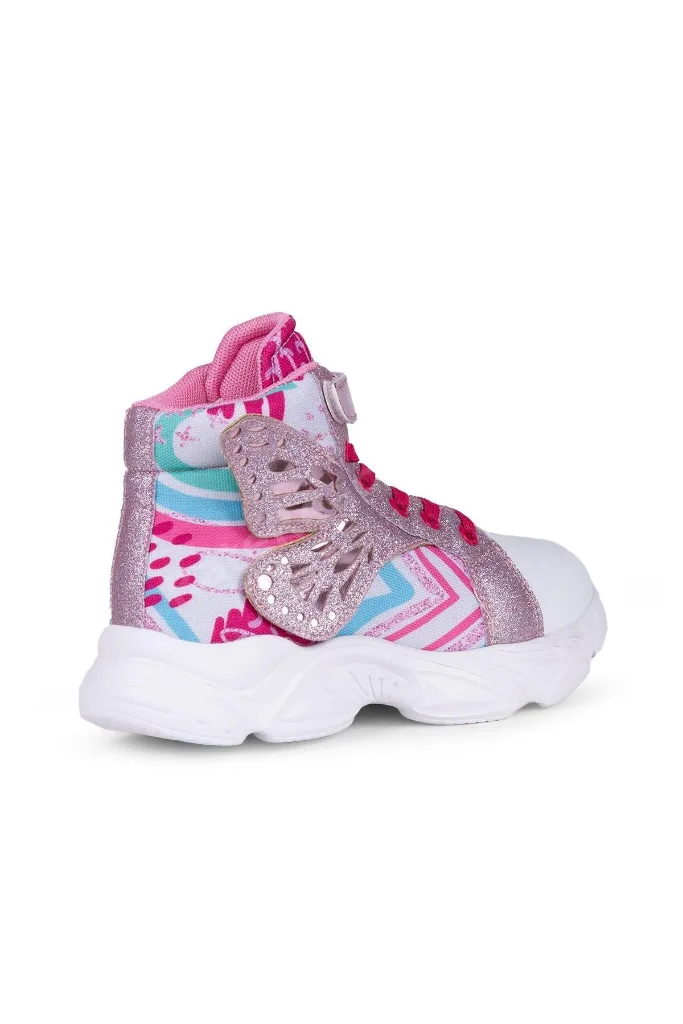 Çocuk Wings Kanat Spor Bot Tarz Ayakkabı 4376 PEMBE