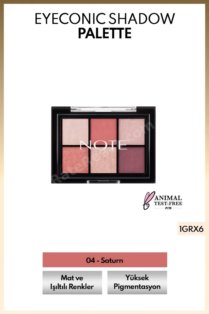 Eyeconic Eyeshadow Palette Mat ve Işıltılı Toz Göz Far Paleti - 04 Saturn