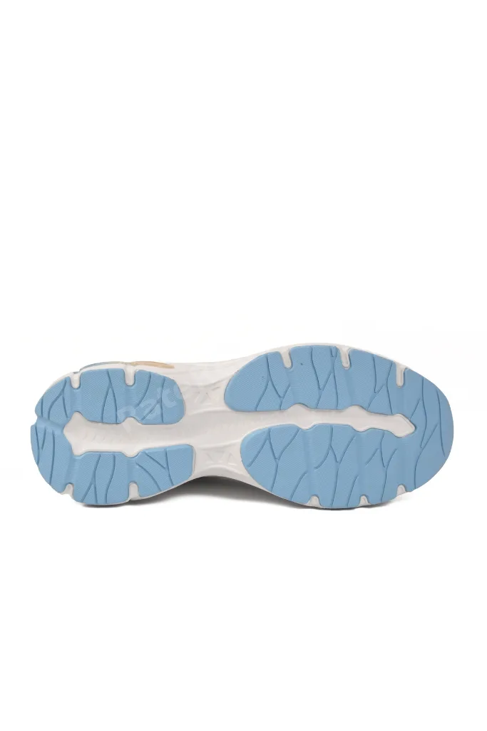 Beyaz-Mavi Memory Hafif Esnek Unisex Spor Ayakkabı PCI-11369 G
