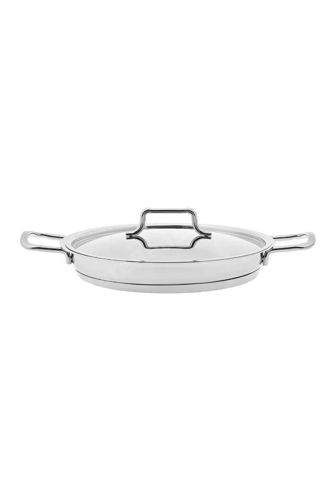 Mutfaksever Indüksiyon Tabanlı Çelik Grey Künefe Tavası 22 Cm
