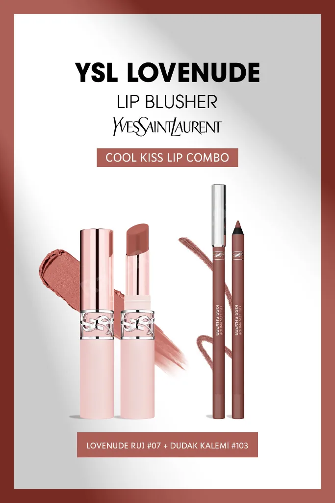 Cool Kiss Lip Combo Makyaj Seti - Lovenude Mat Ruj 07 & Lovenude Dudak Kalemi 103 7829999999295
