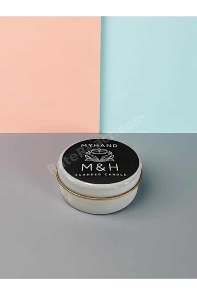 Beyaz Teneke Lady Musk Esans Kokulu Mum 60 Gr revif 827927
