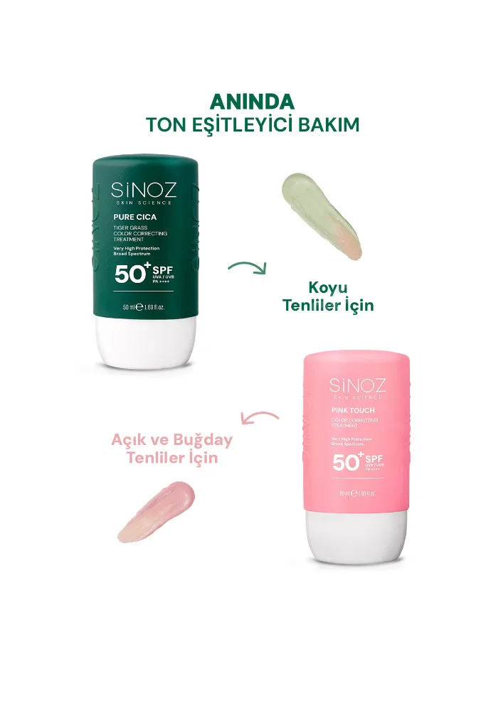 Pure Cica Tiger Grass Anında Ton Eşitleyici Onarıcı Nemlendirici SPF50+ Sıvı Yüz Güneş Kremi PA++++ (Koyu Tenler İçin)