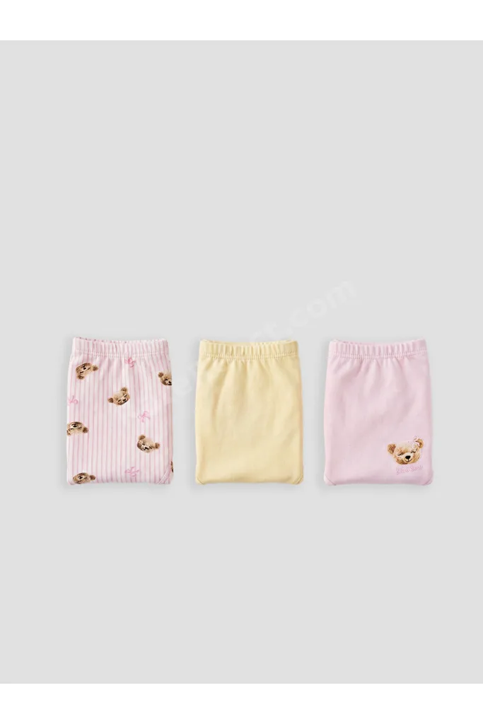 RMZ GİYİM FARKIYLA Kız Çocuk Boxer 3'lü