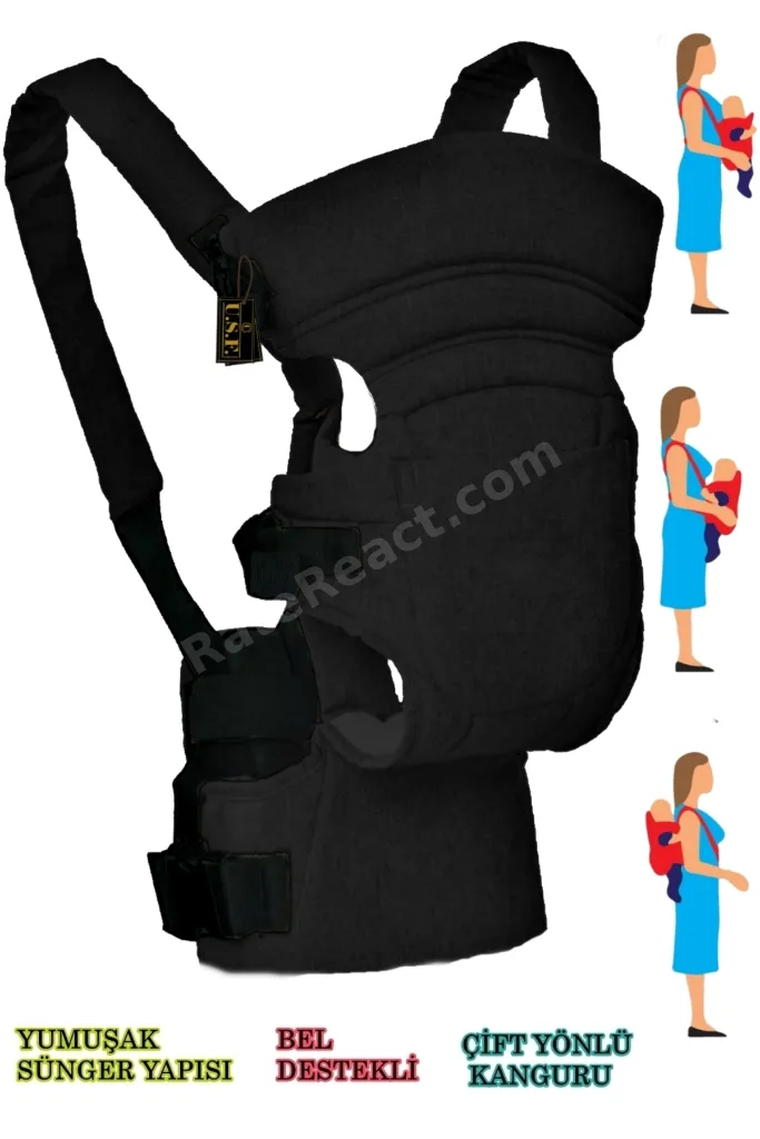 Çift Yönlü Bebek Taşıma Kangurusu Ergonomik Lüx Bebek Taşıyıcı Kanguru