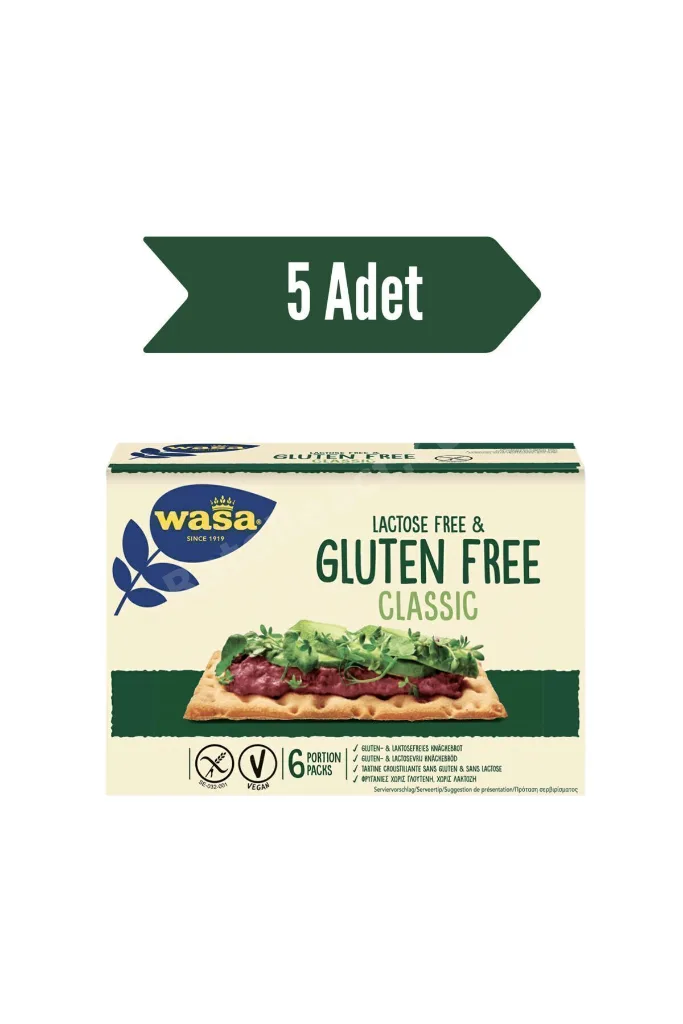 Glutensiz Gevrek Ekmek Crispbread Gluten Free 240 gr 5 Adet