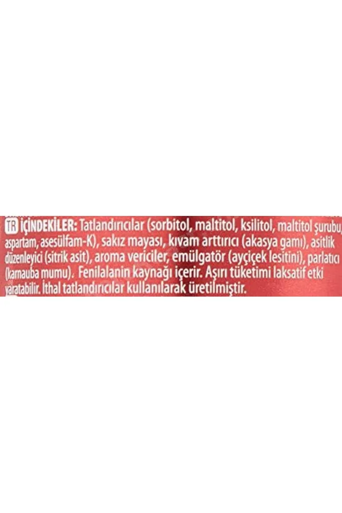 meala kozmetık store Oneo Çilek Aromalı Şişe Draje Sakız 60 Gram x 12 2026 919086