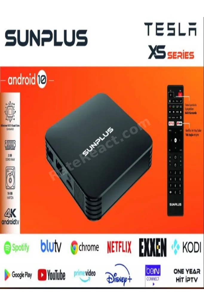 Tesla Xs Series Android Tv Box 2gb Ram -16 gb Hafıza Android 12 Tvbox