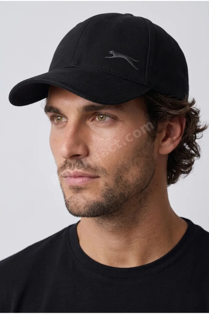 Panther Logo Sılva Unisex Şapka Siyah / Siyah