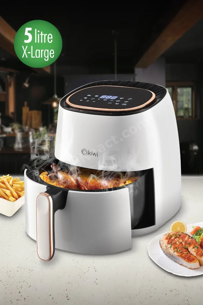 KiwiDijital Yağsız Fritöz Air Fryer 5 Lt