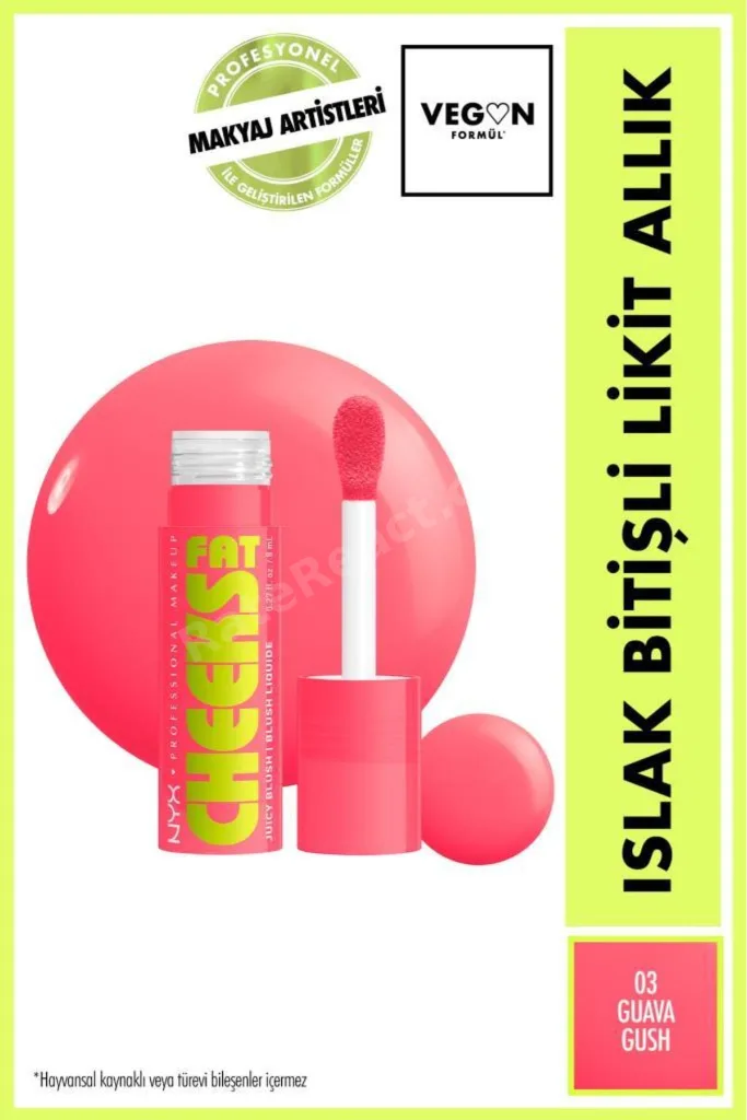 Fat Cheeks Islak Bitişli Likit Allık - 3 Guava Gush