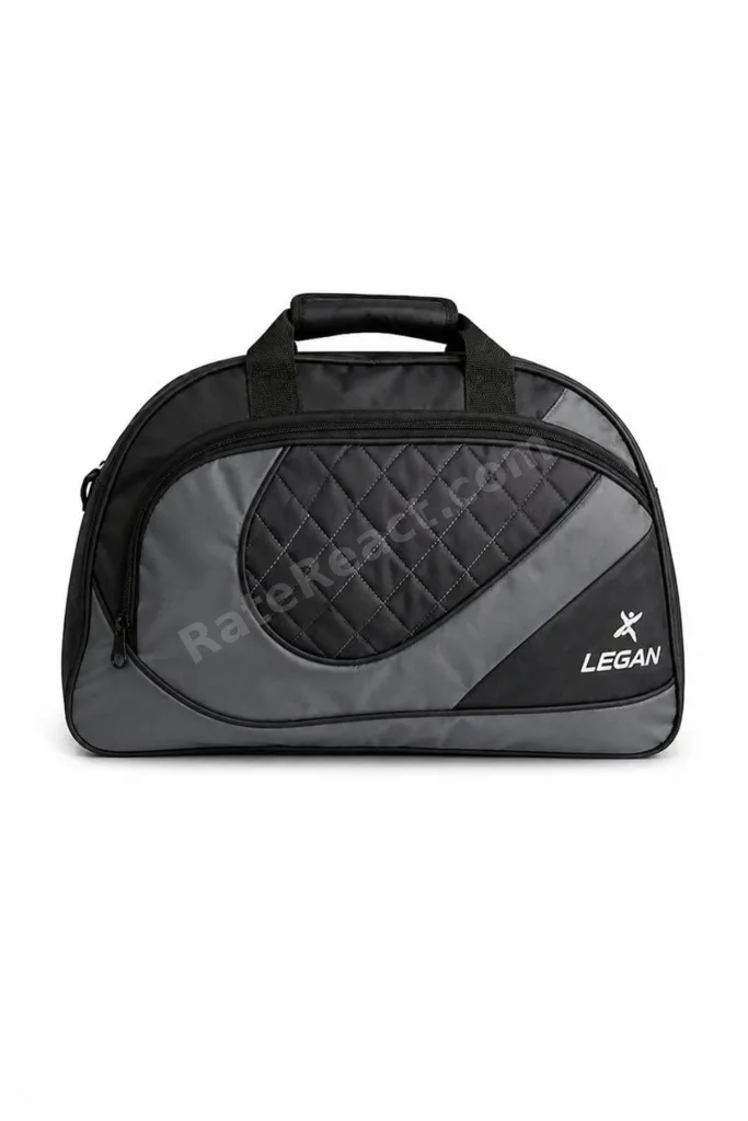 Erkek Siyah Spor Çantası Seyahat Çantası Duffle Bag Orta Boy Çok Bölmeli 8843