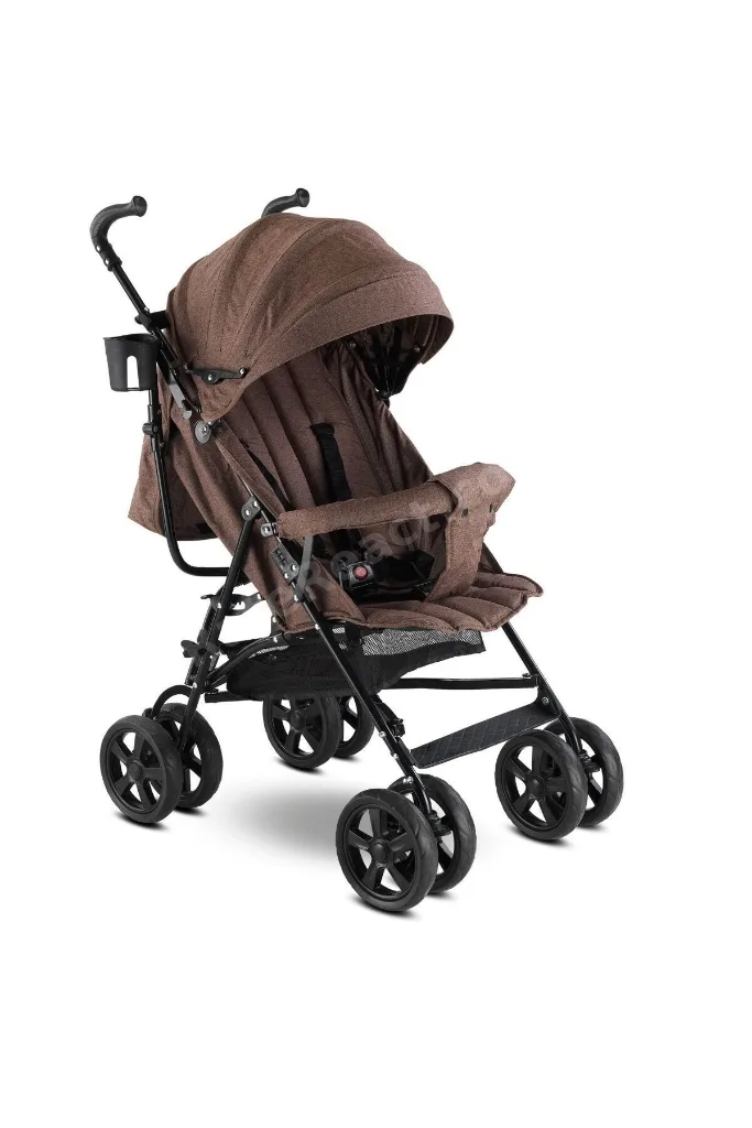 Siena Hafif Doğumdan 3 Yaşına Kadar Kullanılabilen Baston Bebek Arabası Kahverengi