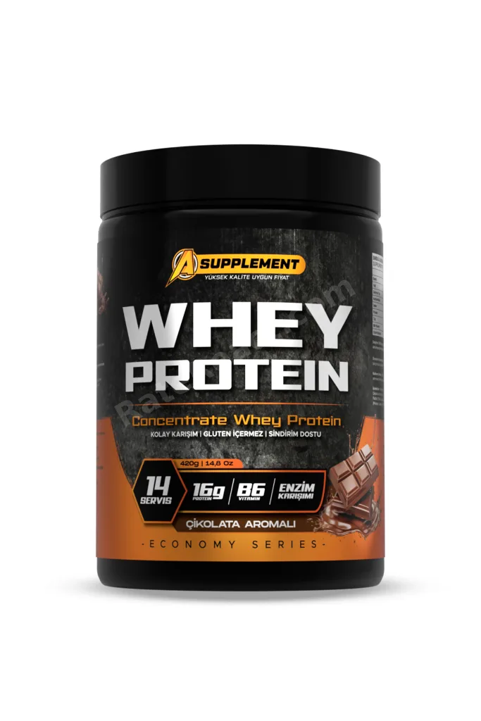 Whey Protein Ekonomi Serisi 420 gr– Çikolata Aromalı | 14 Servis