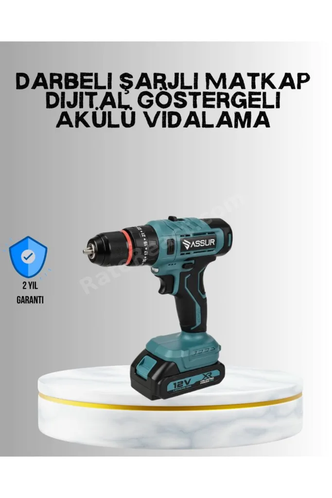 18 Parça Dijital Matkap Seti Çift Bataryalı