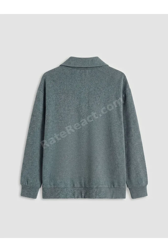 Peak Yeni Sezon Polo Yaka Kadın Sweatshirt