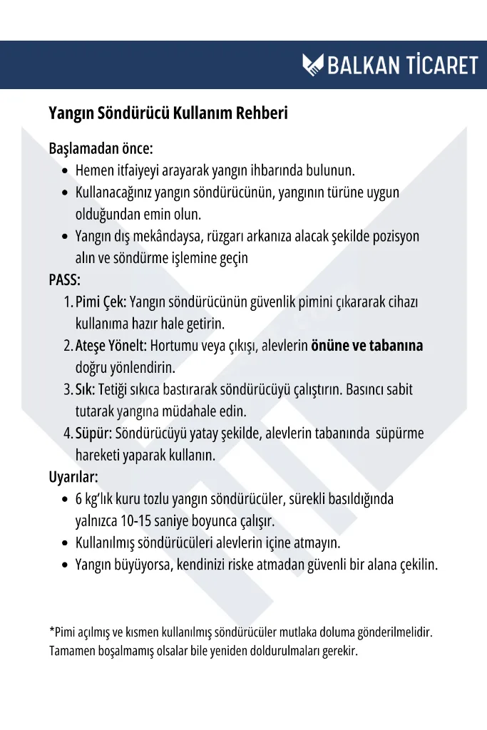 2 Kg HFC Otomatik Yangın Söndürme Tüpü - kapalı alanlarda güvenli kullanım