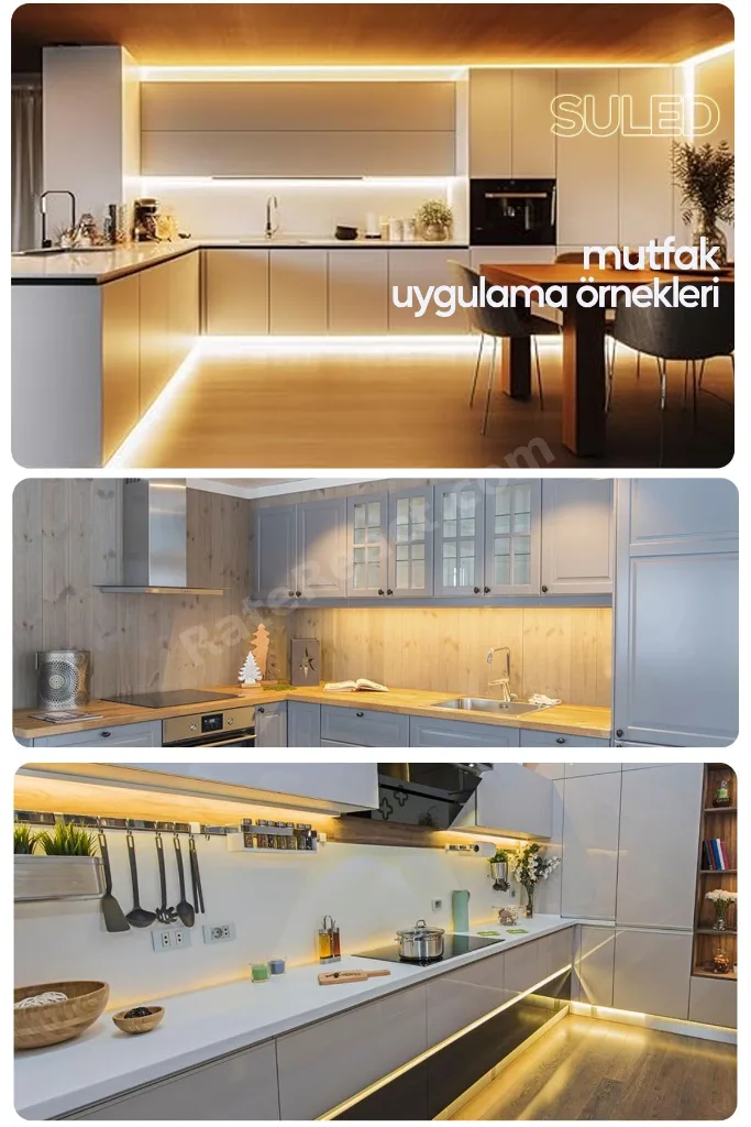 Şerit Led 5 Metre Gün Işığı 3 Çipli Pro Ambiyans Aydınlatma Mutfak Salon Yatak Odası Led Işık
