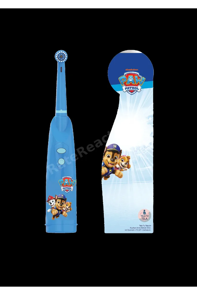 Çocuk Diş Fırçası - Paw Patrol Lisanslı Çift Tuşlu Pilli Diş Fırçası -
