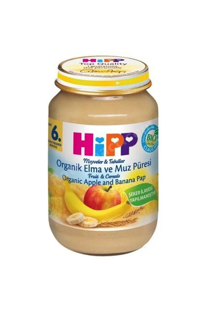 Organik Elma ve Muz Püresi 190 Gr