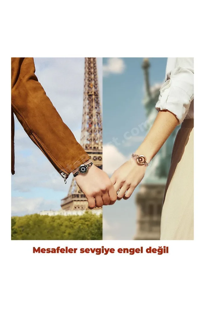 Mesafe Bilekliği - Akıllı Dokunmatik Sevgililer Bilekliği