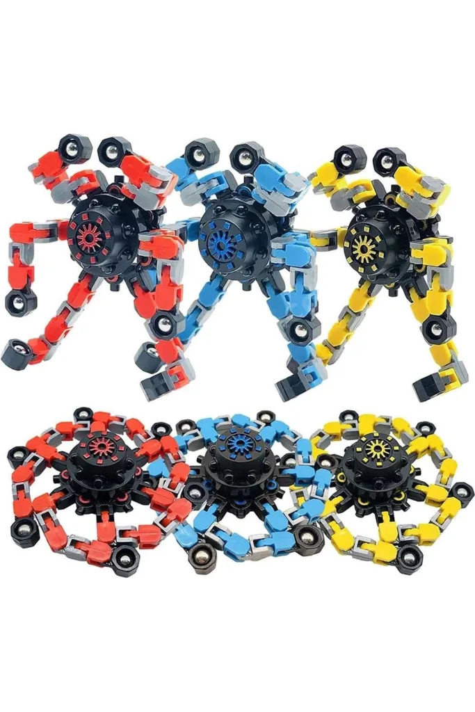 Fidget Spinners Dönüştürülebilir Zincir Çark Robot Oyuncak -1 adet stokta olan gönderilir