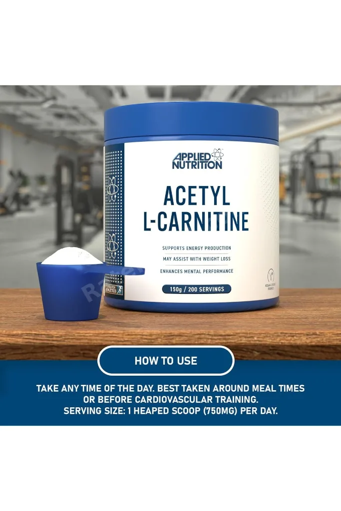 Acetyl L-Carnitine Metabolism Brain Strength Energy Boost & Weight Management 200 servis