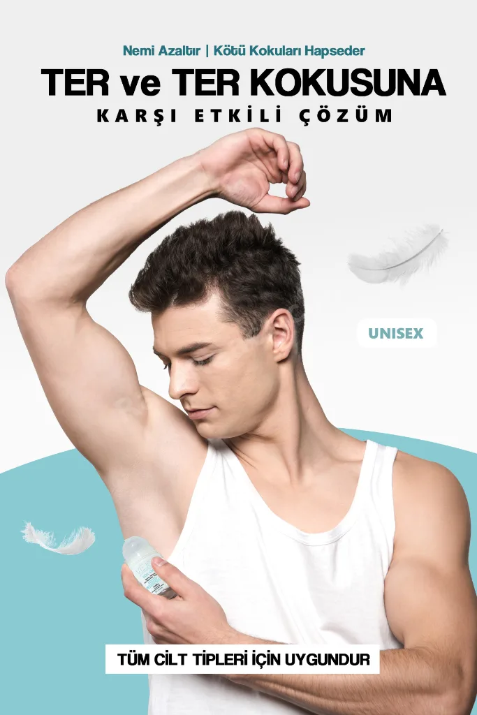 Koltuk Altı, El, Ayak Terleme Antiperspirant Beyazlatıcı Etkili Unisex Roll-on 50 ml