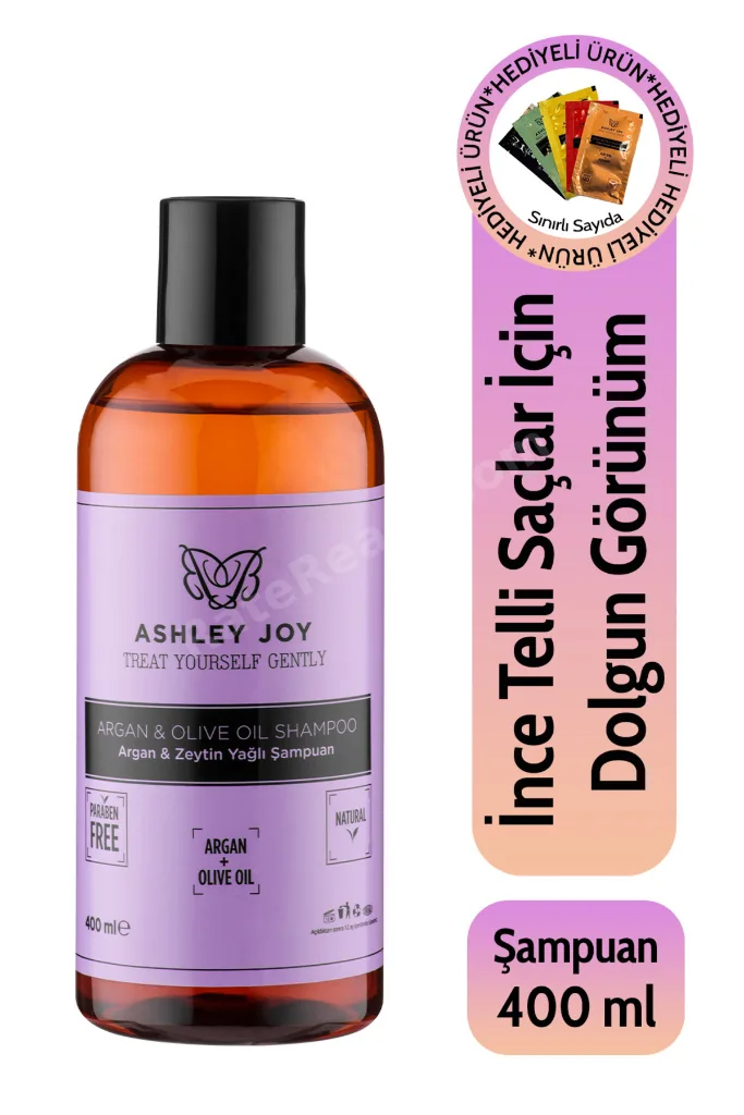 Ince Telli Saçlar Için Argan & Zeytinyağlı Ağırlaştırmayan Bakım Şampuan 400 ml