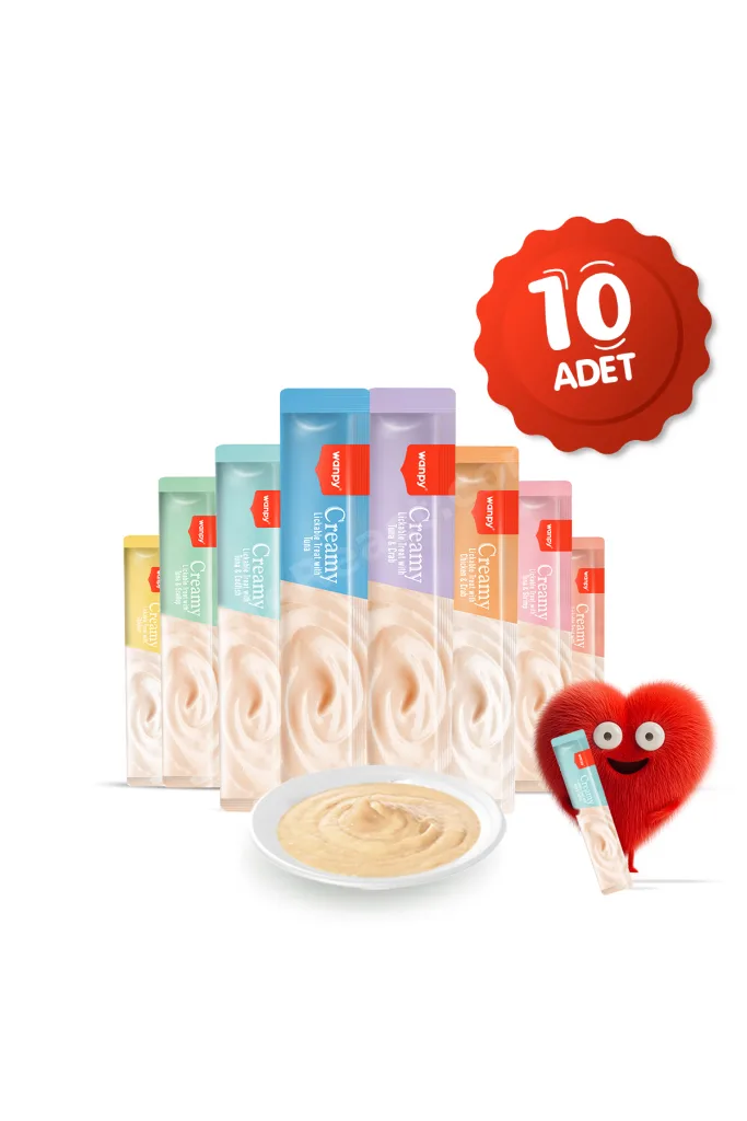 Krema Kedi Ödül Maması 14gr (10 Adet) (Karışık Çeşitli)