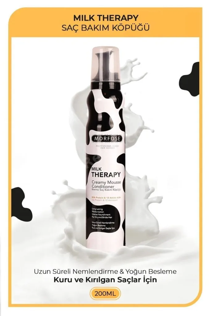 Milk Therapy Kremsi Saç Bakım Köpük 200 ML - Besleyici Koruyucu - mrfs