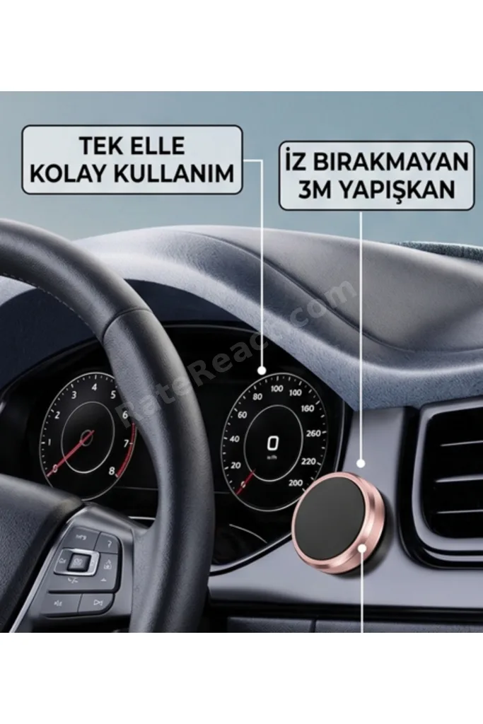 Tüm Modellerle Uyumlu Manyetik Araç İçi Telefon Tutucu Çok Amaçlı Mıknatıslı Torpido Üstü Tutacak